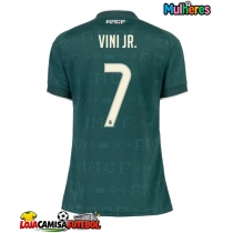 Camisa de Futebol Real Madrid Vinicius Junior #7 Equipamento Secundário Mulheres 2026-27 Manga Curta